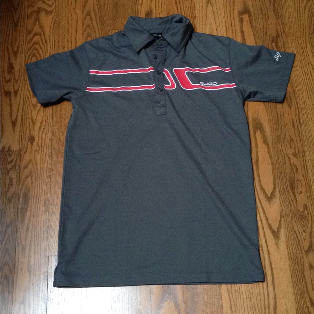 Sligo Men's Grey Golf Polo